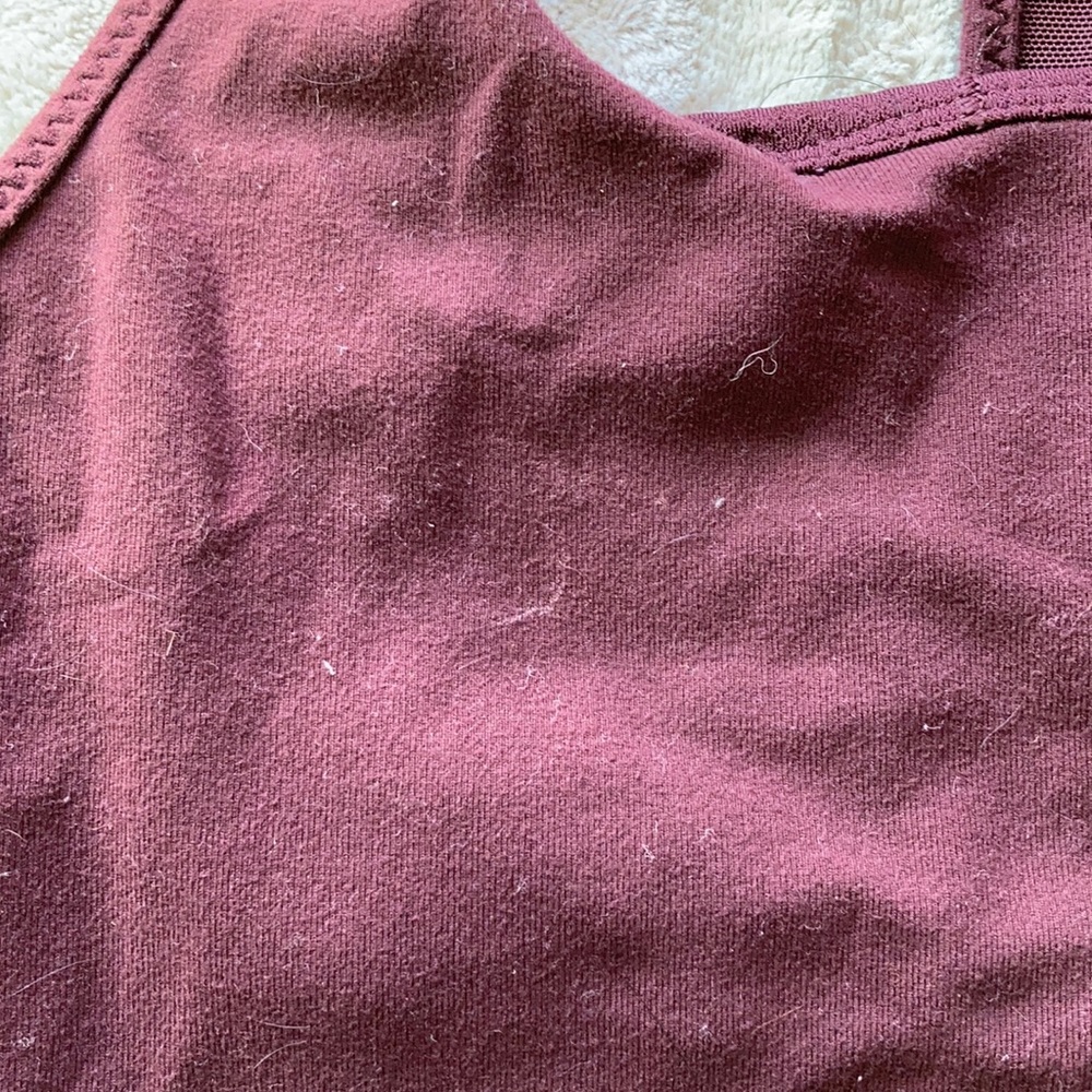 Maroon Workout Top - Picture 3 of 3